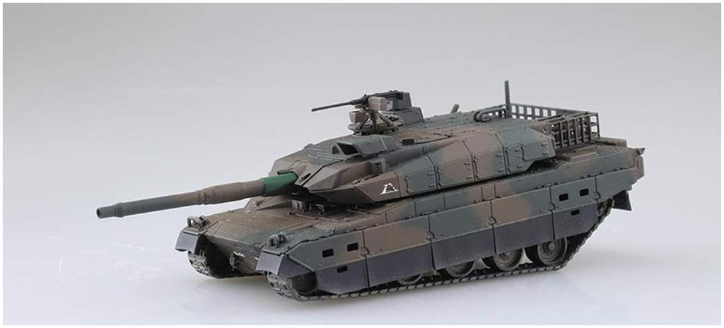 Aoshima Bunka Kyozai Military Model Kit Series 14 Japan Ground Force Type 10 Tank Plastic Model 1/72 No. Self-Defense