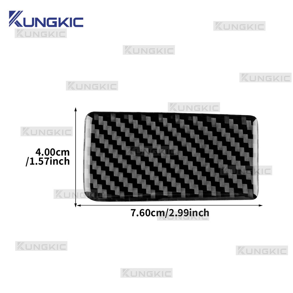 For Peugeot 3008/5008 ICEV PHEV 2017 2018 2019 2020 2021 2022 2023 2024 Real Soft Carbon Fiber Sticker Car Co-pilot Glove Box