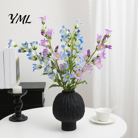 Artificial Bellflower Bouquet Lily of The Valley Flowers Realistic for Wedding Table Centerpieces Fake Flowers Home Decoration And Floral Arrangements