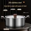 Balde 304 Stainless Steel Mini Hotpot with Walnut Handle