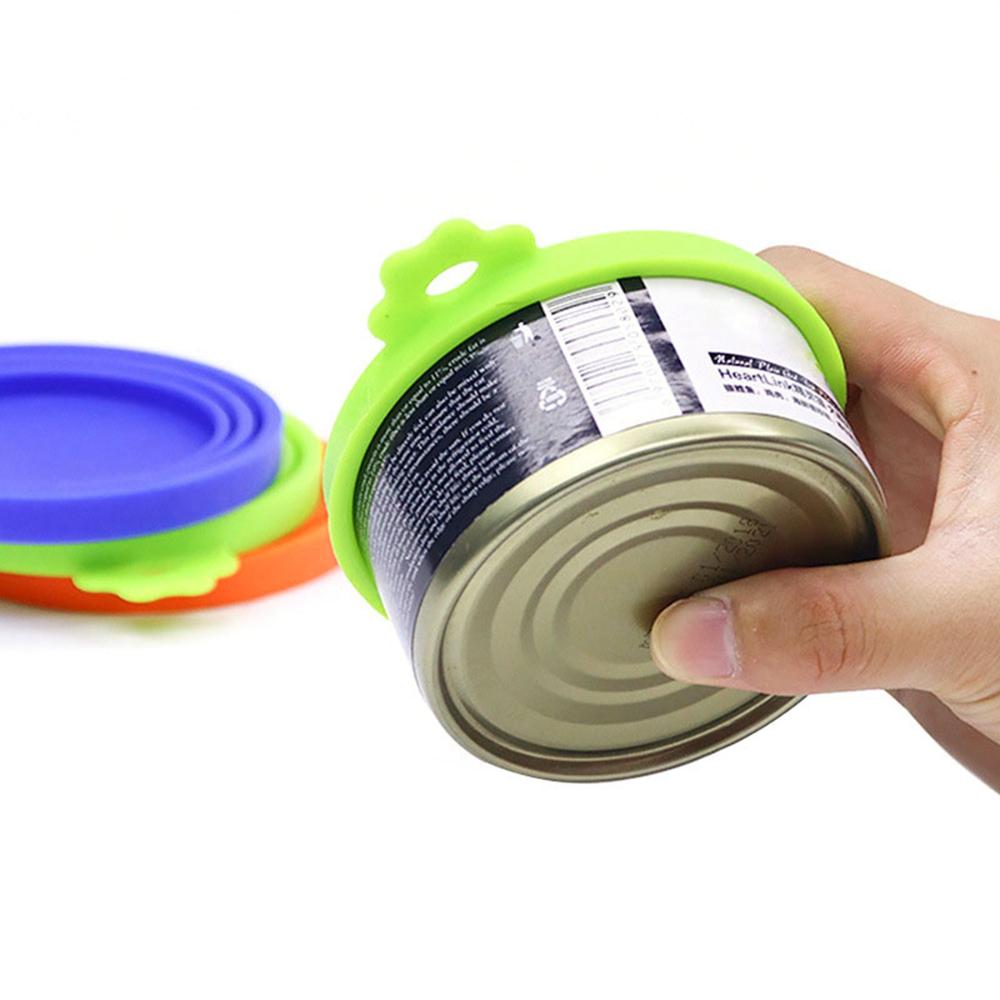 Armazenamento de Comida Húmida para Cães Gatos de Cozinha Reutilizável Silicone Tampa de Lata Tampas de Lata Coberturas para Latas de Comida de Animais de Estimação