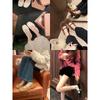 Real wool version~ inner height increase cm grape ma ballet single shoes fleece warm fluffy shoes women wear Mary Jane shoes in winter