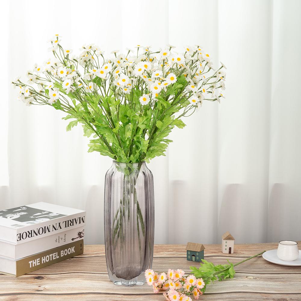Artificial Silk Daisy Flower Bouquet for Home Table Centerpieces Arrangement Decoration
