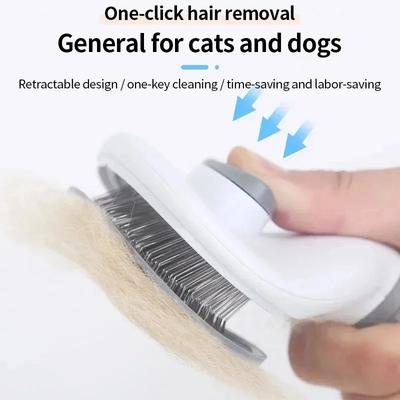 Haustier Hund Pinsel Katze Kamm Selbst Reinigen Pet Haar Entferner Bürste Für Hunde Katzen Pflege Werkzeuge Haustiere Dematting Kamm hunde Zubehör