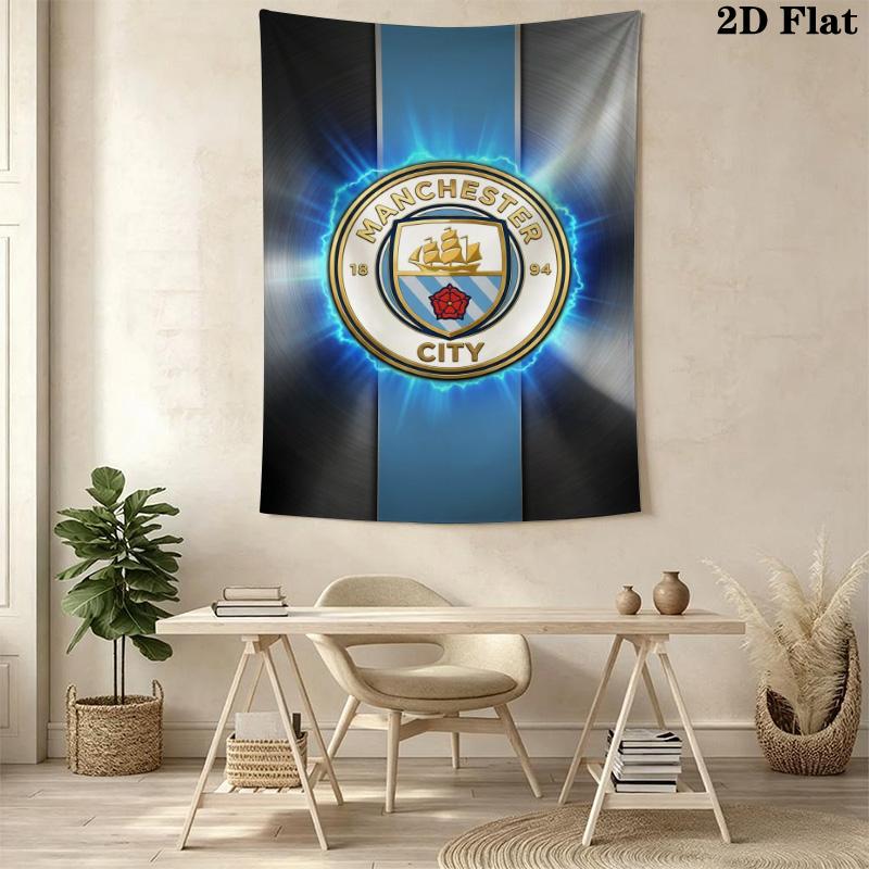 Manchester City Football Club Crest Bedding 1 Duvet Cover 2 Pillowcase Without Core Duvet Cover And Pillowcase Soft And Comfortable