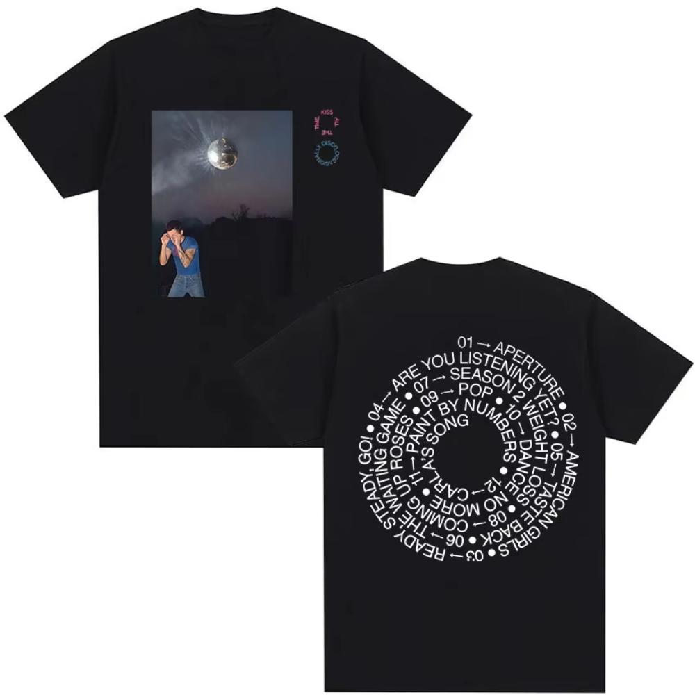 

Harry Styles Kiss All The Time Disco Occasionally Tour 2026 New Summer Graphic TShirt Unisex Vintage Cotton T Shirts Streetwear S