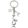 Exquisite Christmas Keychain: Santa, Reindeer, Gift Box, and Bell Ornaments Pendant