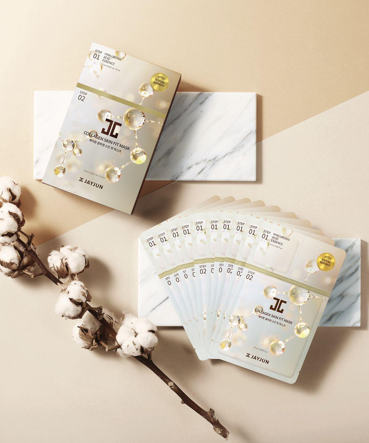 [20 Pack] Collagen Skin Fit Mask 2-Step (Total 20 Sheets)