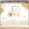 Cartoon Little Bee Theme Background Kids Birthday Party Decoration Honey Sunflowers Daisy Backdrop Newborn Baby Shower Supplies