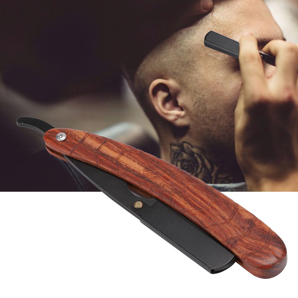 Classic Manual Beard Shaver Holder OldFashioned Folding Beard Shaving Face Grooming Tool(Blade Holder )