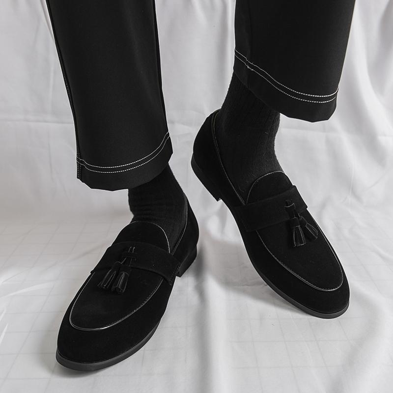 Fashion High Quality Leather Loafers Shoes Men Fashion Tassel Classic Original Man Casual Shoes Comfortable Office Business Party Shoes