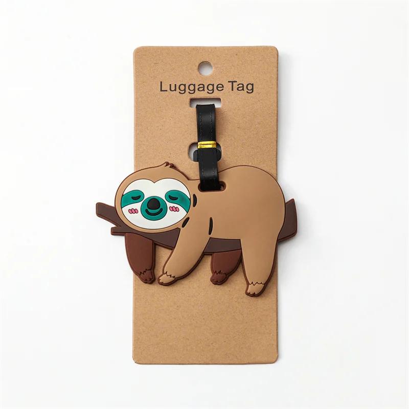 1pc Cute Corgi Travel Accessories Luggage Tag Creative Fashion Style Silicon Portable Travel Tag ID Address Holder