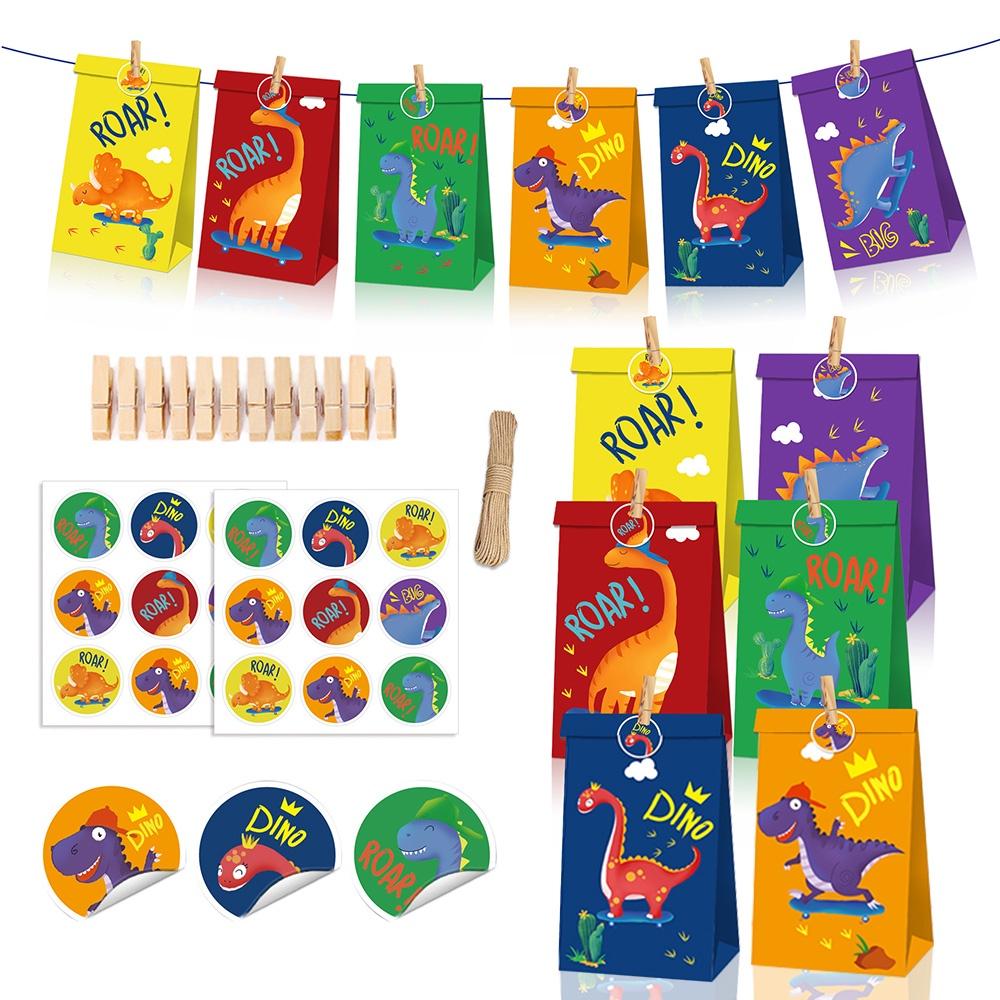 Geschirr-Ballon-Set mit Cartoon-Dinosaurier-Motiv, für Kindergeburtstage, Einweggeschirr, Veranstaltungsort-Dekoration, Fotografie-Requisiten