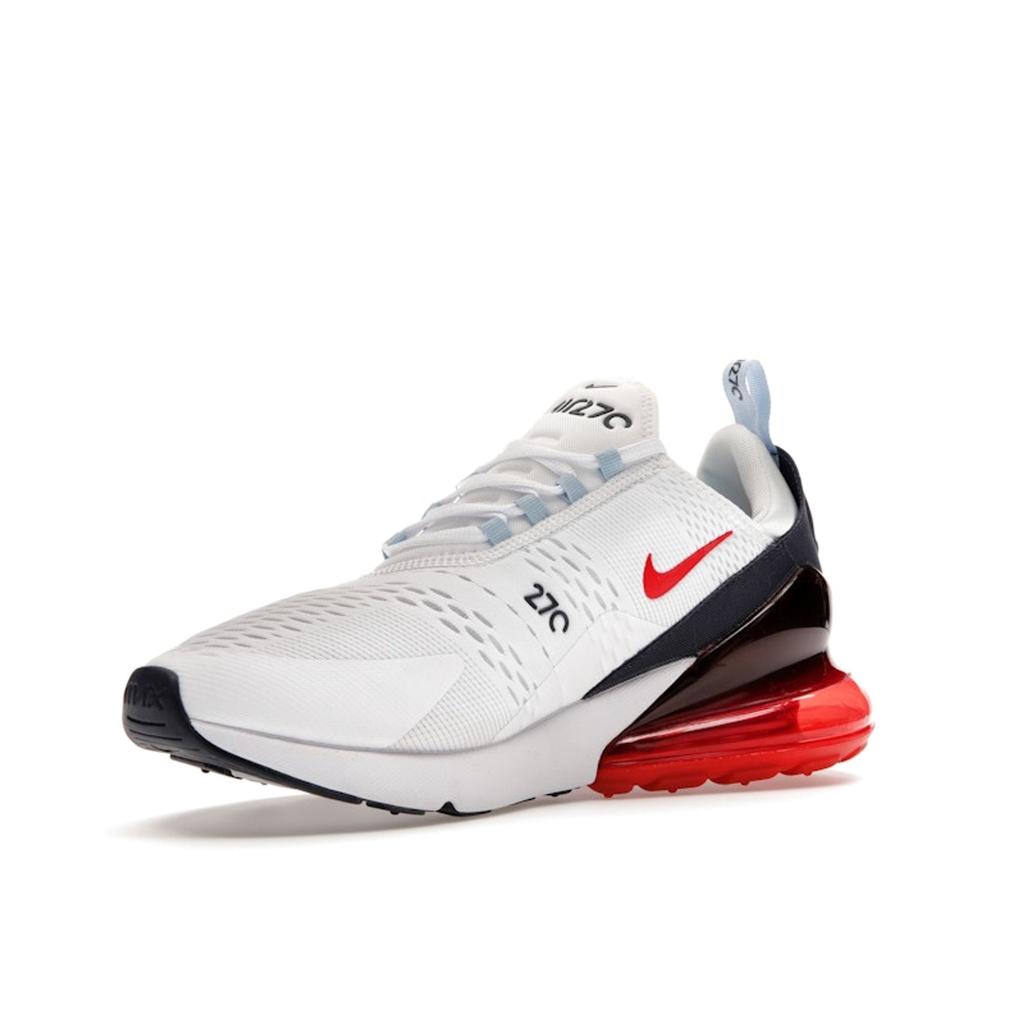 Nike Air Max 270 USA Men Sneakers White Midnight-Navy Psychic-Blue DJ5172-100