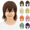 Pink Blonde Orange BOB Wigs with Bangs Synthetic Anime Layered Wigs  Halloween