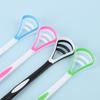 Dual-Action Tongue Cleaner Reusable Oral Health Brush Hygienic Care Toothbrush Fresh Breath Tongue Scraper