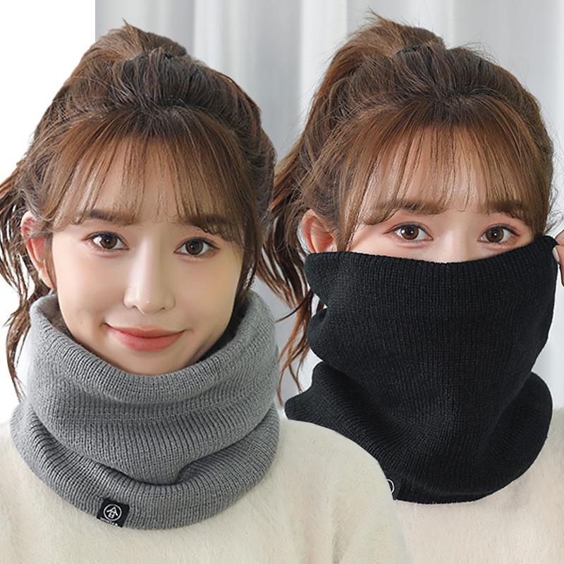 Autumn And Winter Velvet Thickened Scarf Unisex Korean Version Versatile Outdoor Leisure Sports Cycling Cold-Proof Neck Gaiter