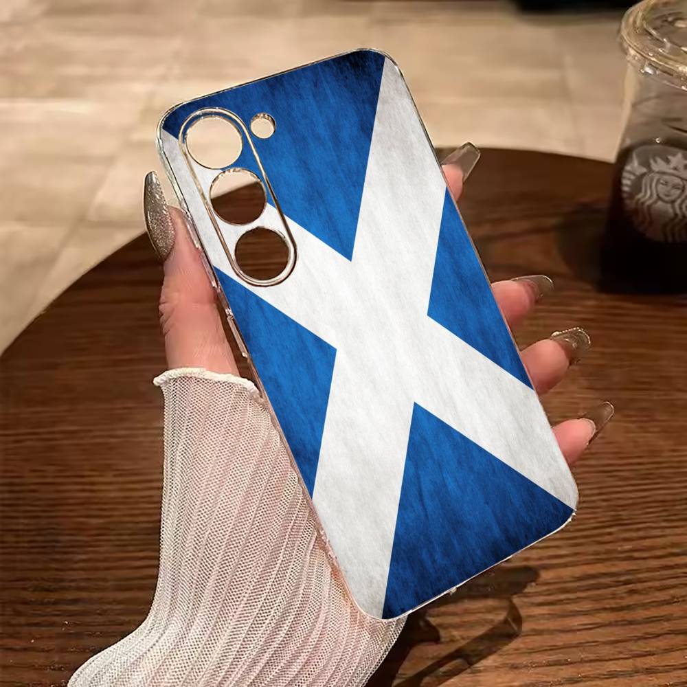 

S-Scotland Scottish Flag Clear Soft Silicone Phone Case for Samsung Galaxy A71, A70, A52, A51, A40, A30 Samsung a10