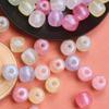 100pcs 9.7*10.8mm 8 Colors Acrylic Round Loose Beads for Bracelets Earrings Necklace Jewelry Making Fashion DIY Accessories
