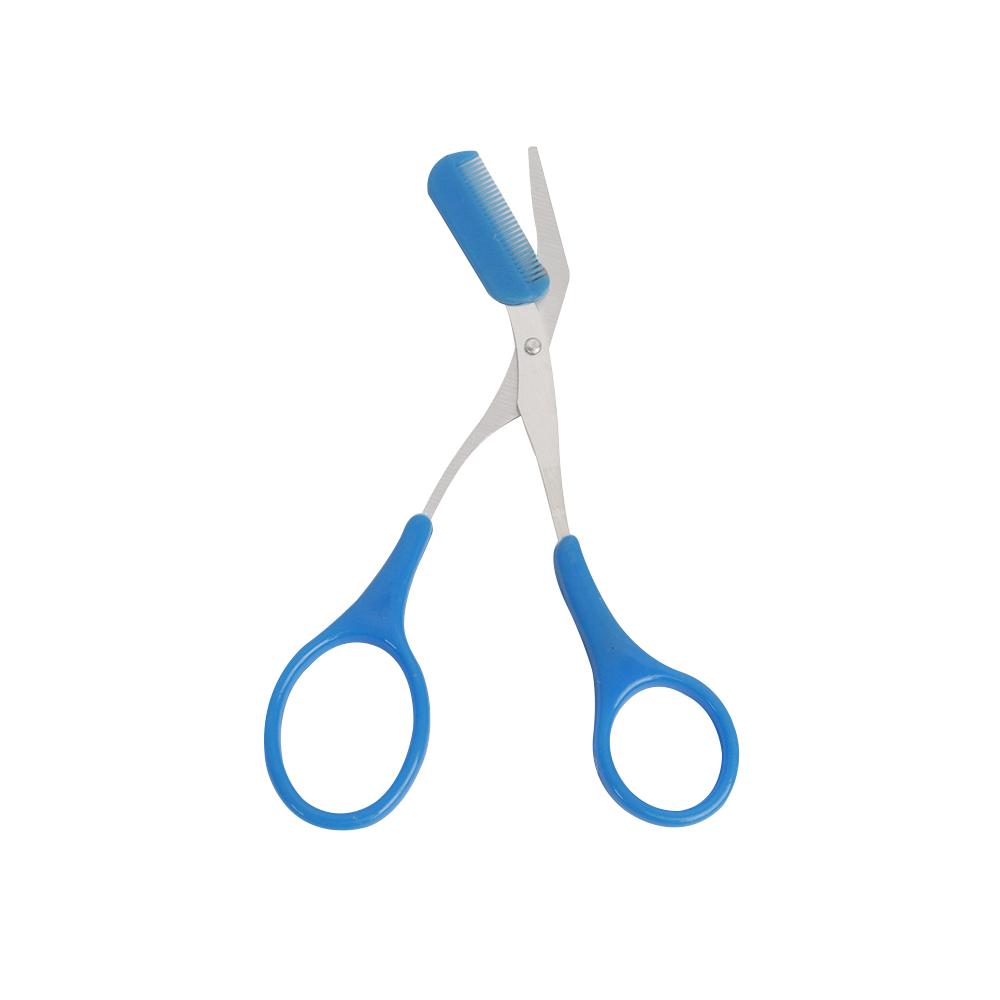 1/2Pcs Eyebrow Trimming Knife Eyebrow Face Razor for Women Eyebrow Scissors with Comb Brow Trimmer Scraper Beauty Scissors Tools