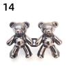 Reusable Metal Buttons Bear Flower Snap Fastener Pants Pin Retractable Button Sewing-on Buckles Jeans Perfect Fit Reduce Waist