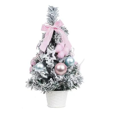 Small Xmas Tree 11.8in Exquisite Reusable Tabletop Xmas Tree for Shopping Mall Hotel Decoration