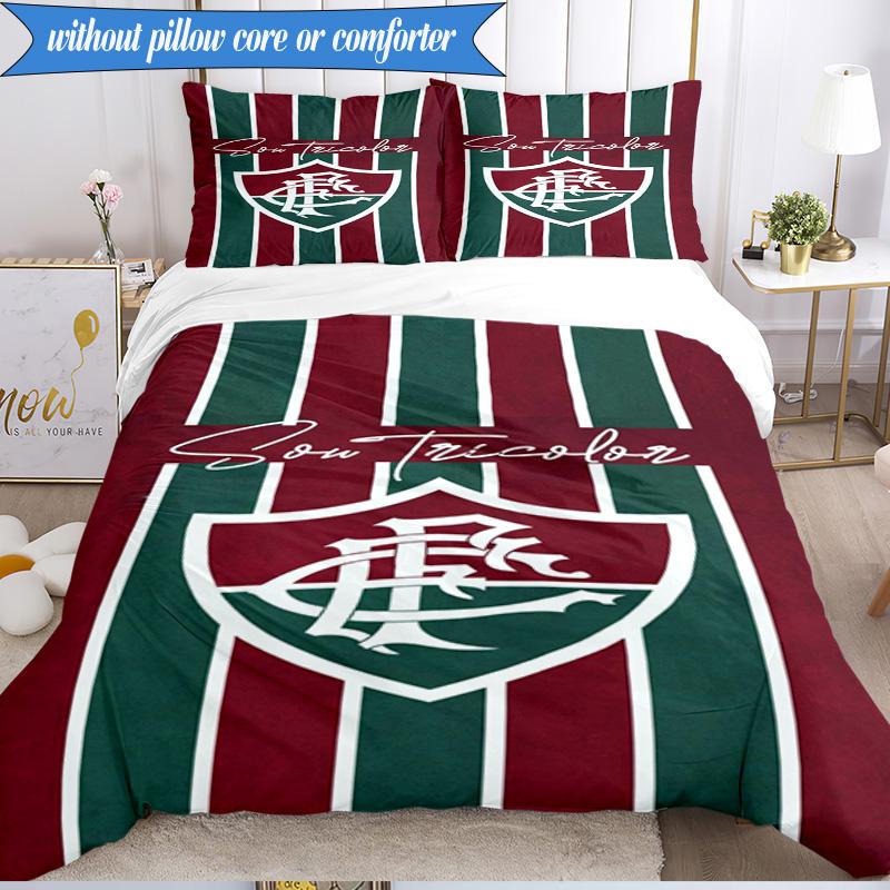 3PCS Champions Celebration Printed Soft Bedding Set,Including 1pc Duvet Cover And 2pcs Pillowcases Perfect for Bedroom, Dormitory, Fan gift