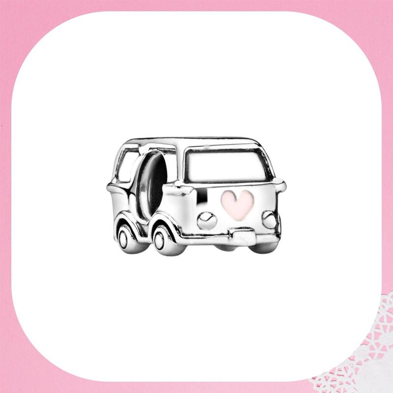 Auto Elettrica Camper Van Scooter Rosa Bicicletta Jeep Moto Ciondoli Perline Adatti a Braccialetti Originali Accessori Gioielli Fai da Te