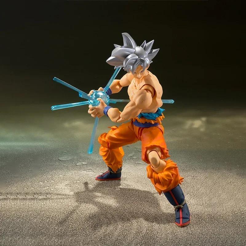 Anime Dragon Ball SHF Super Son Goku Ultra Instinct Joint Movable Action Figures Cartoon Model Kit Ornament Toys Birthday Gifts