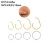 316L Surgical Stainless Steel Nose Hoops Hinged Clicker Septum Rings for Nose Cartilage Body Piercing Jewelry