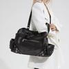 Leather Tote Bag Women's Fashion Shoulder Bag with Front Zip Pocket and Adjustable Crossbody Strap