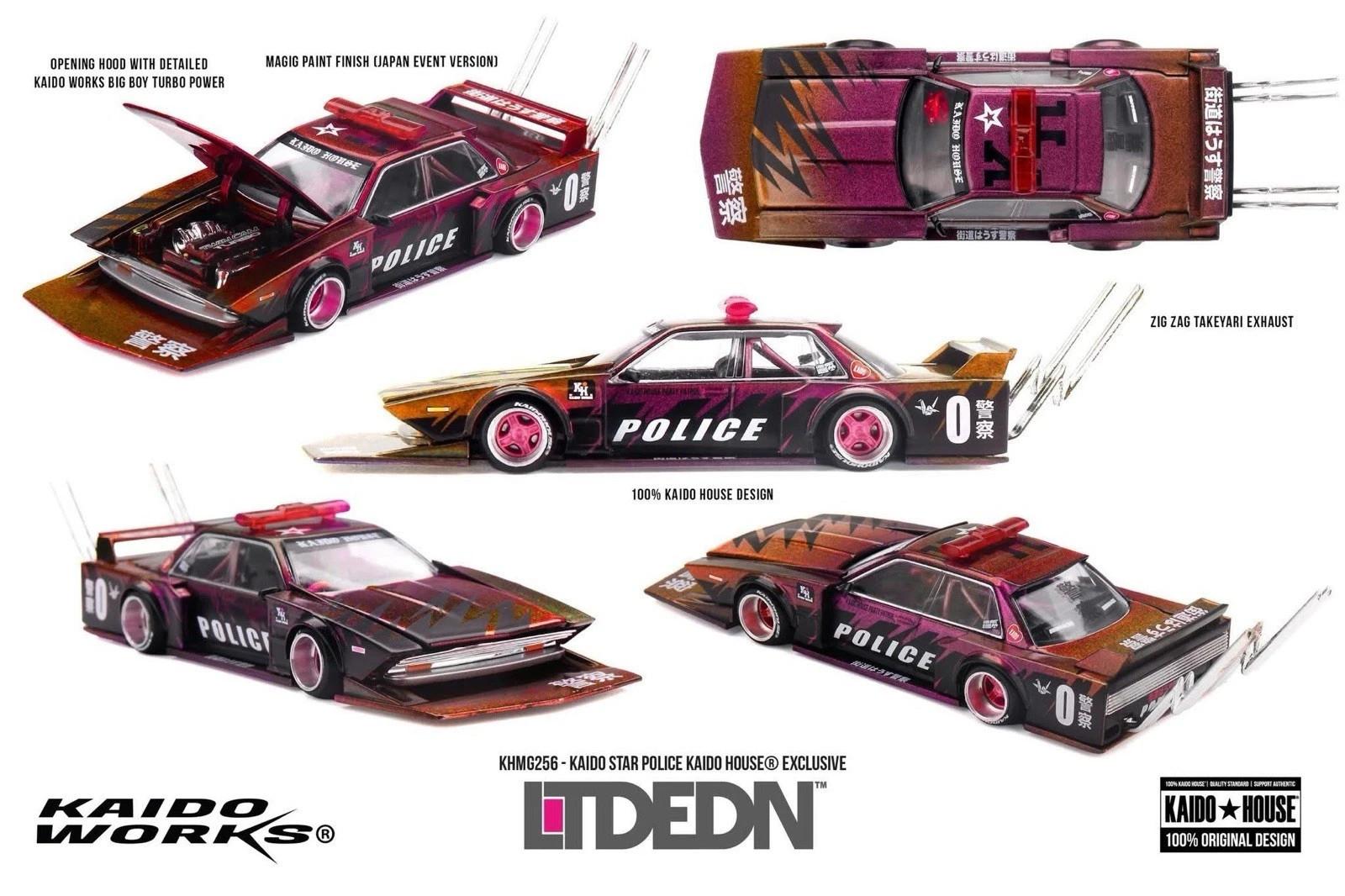 Kaido House Star Police Ограниченное издание Токио Миникар Go 2026 Mini GT Япония
