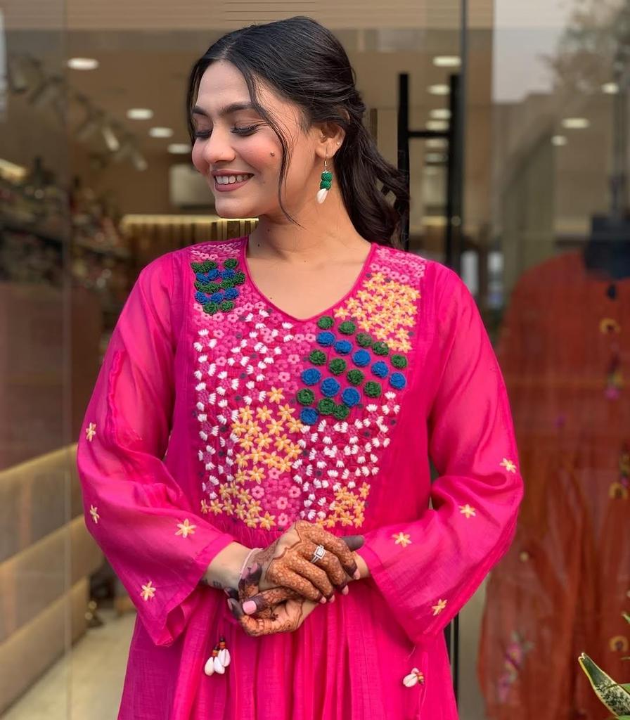 Women Indian Pakistani Kurta Pant Dupatta Set Bollywood Top Tunic Kurti Salwar Kameez Dress