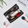Vintage Grunge Gothic Skull Roses Floral Print Large Travel Makeup Bag Pouch Women Cosmetic Bags Leather Waterproof Toiletry Bag