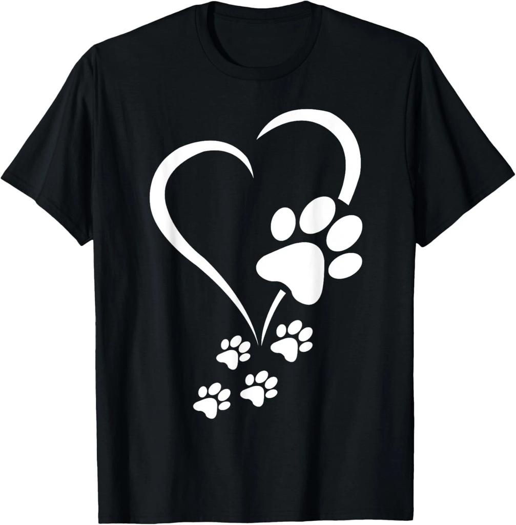 Dog Paw Heart Baby Dogs - Dog Paws Hearts Dog Paw Print T- Shirt