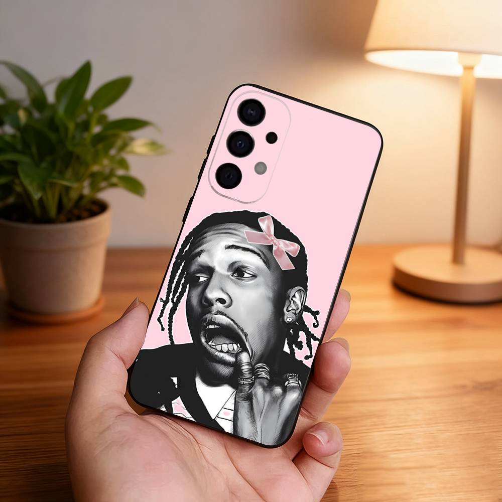 A-ASAP Rocky Rapper Shockproof Phone Case For Samsung S26,S25,S24,S21,S22,S23,S30,Ultra,S20,Plus,Fe,Lite,5G Black Cover