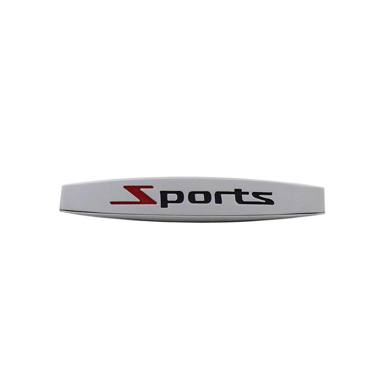 Universal Car 3D Metal SPORT Logo Emblem Badge Sticker Trunk Fender Decal Accessories Car Hood Fender Trunk Rear Bonnet Nameplate Decal