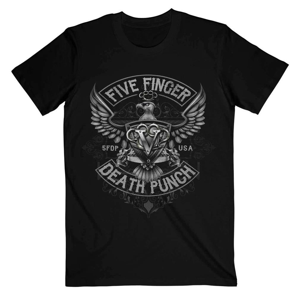 Five Finger Death Punch Unisex Tshirt Howe Eagle Crest S