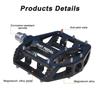 UPANBIKE Bicycle Spindle High Large Flat Magnesium Alloy for Mountain Bikes and Road Bikes Pedals, 9/16" Bearing, Strength, Non-Slip, Platform,