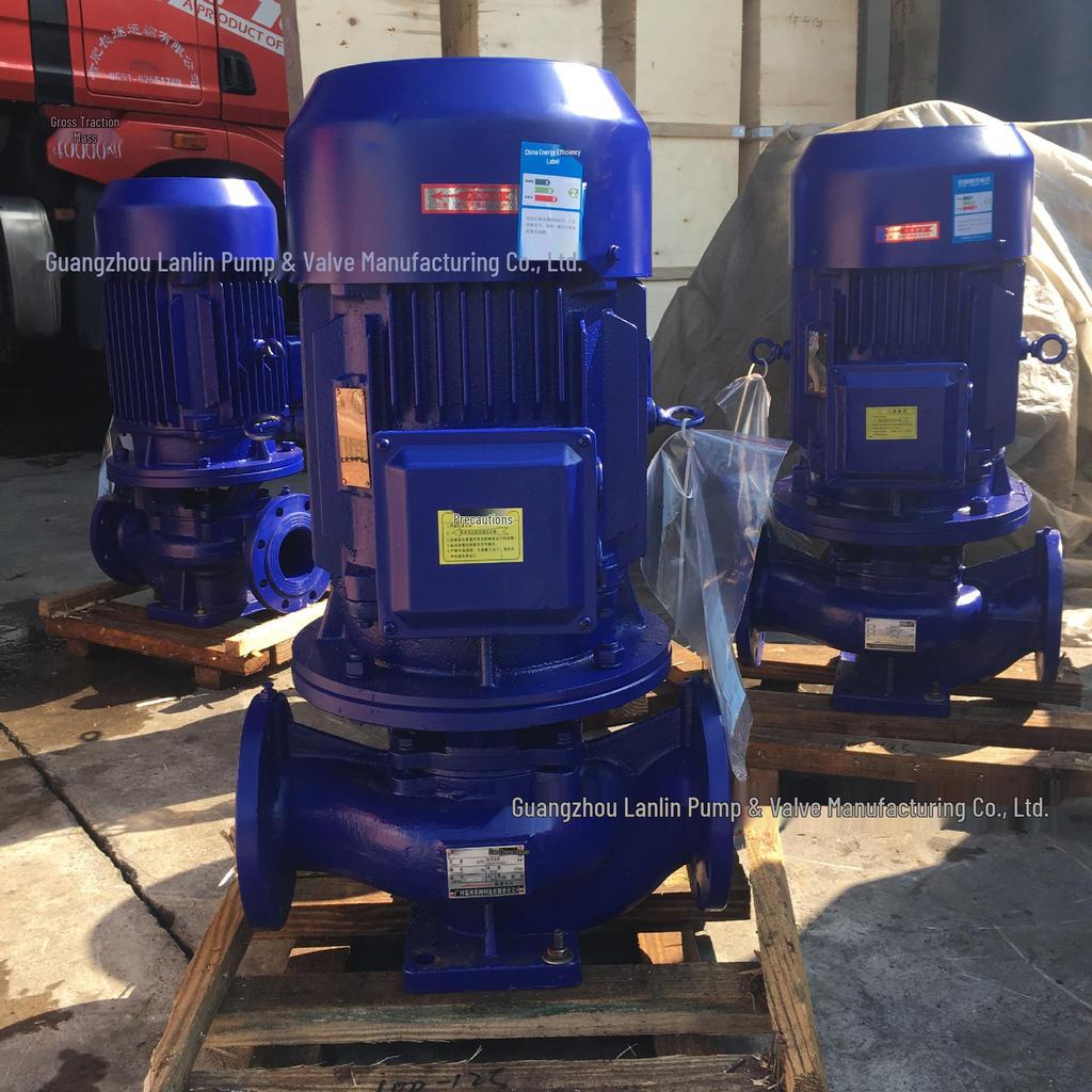 ISG40-200B Vertical Centrifugal Pipeline Pump, 2.2kW Circulating Water Pump