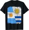 Half Argentinian Half Uruguayan Flag Heritage Pride Roots T-Shirt