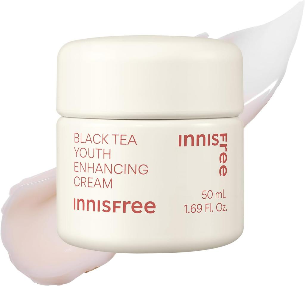 Innisfree  Innisfree  Black Tea Youth Cream 50ml   Genuine Moisturizing  Moisturizing  Elastic  Gloss  Aging Care  Black Tea