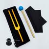 Gold 432HZ Aluminum Alloy Colored Tuning Fork with Triangle Shape.