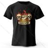 Heren Death Lifter Bedrukt T-shirt 100% Katoen Oversized Grappige Grafische T-shirts voor Heren Dames Zomer Tops