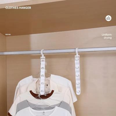 Five Link Hangers with Hooks for Home Wardrobes Space Saving Multifunctional Storage Student Dormitories Multi-layer Hangers