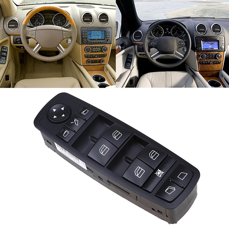Car Black Master Power Electric Window Control Switch Panel A2518300390 Fit for Mercedes GL 350 CDI RWD 2005-2008