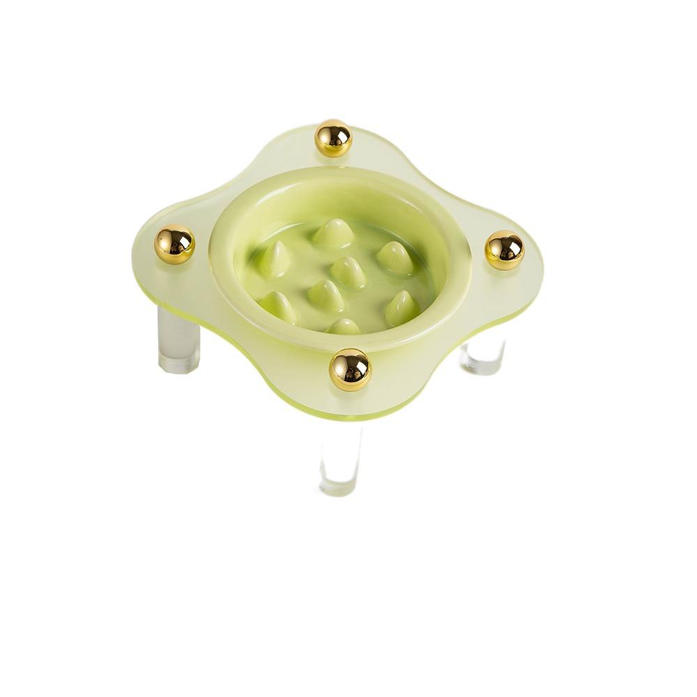 

Миска-пазл для щенков против рвоты, замедляющая скорость еды, керамическая миска для кошек с подставкой, кролик жёлтый