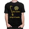 Custom Buen Camino De Santiago Tshirts for Men Short Sleeve Casual T Shirt El Camino Way Tshirt 100 Cotton Tees Gift