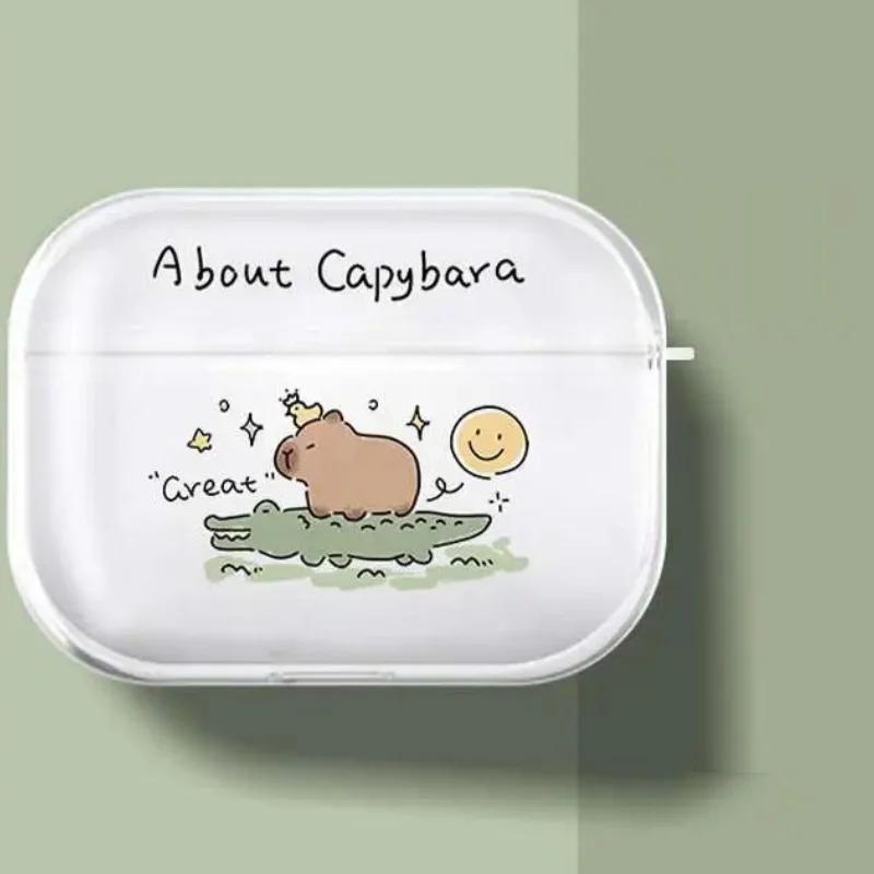 

Funda Capybara Rot Pattern Case For Apple AirPods 1st 2nd 3rd 4th Pro 1 2 3 4 NEW Cute Capy Bara Protect Cover Kawaii Aesthetic AirPods Pro 1st