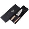 16cm Deba Knife Set with Scaler and Boner, Made In Japan, Tsubame-Sanjo, Japan, Cat Design, and Foil-Stamped Presentation Box (Vegetable Cat)